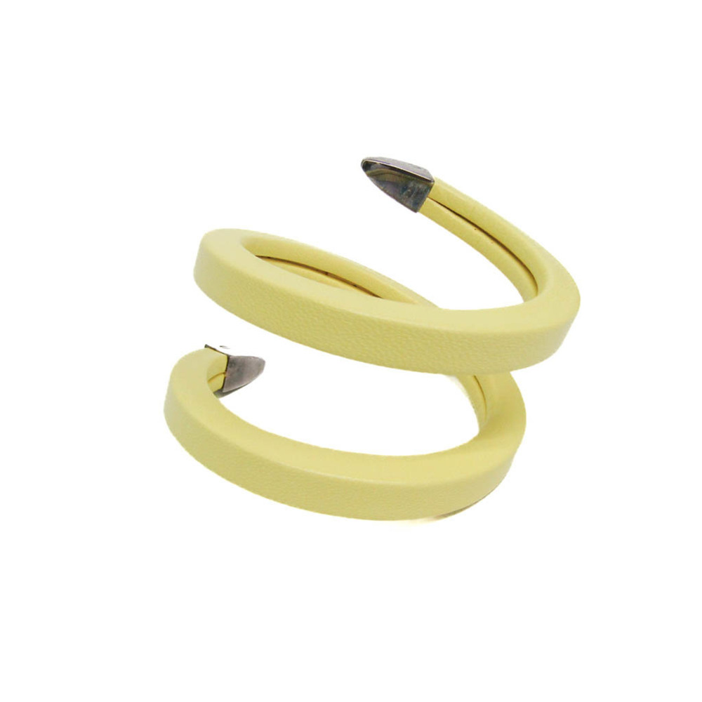 BOTTEGA VENETA Silver Leather Bracelet